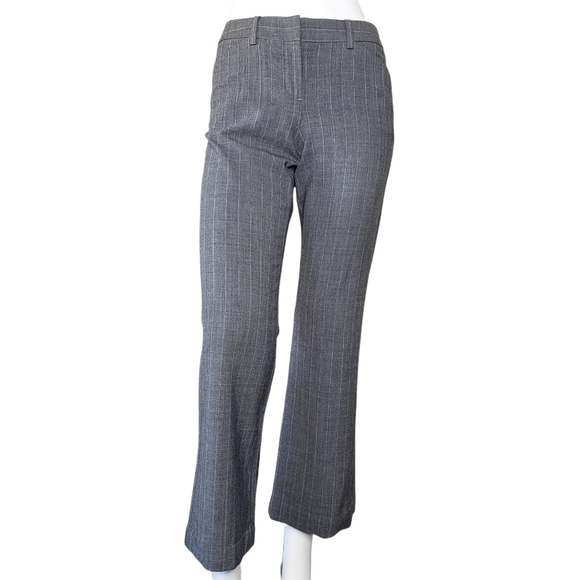 Express | Design Studio Gray Plaid Metallic Boot Cut Trousers Pants Women's 0 - Picture 1 of 6